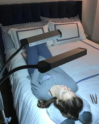 A lash appointment at a client's home